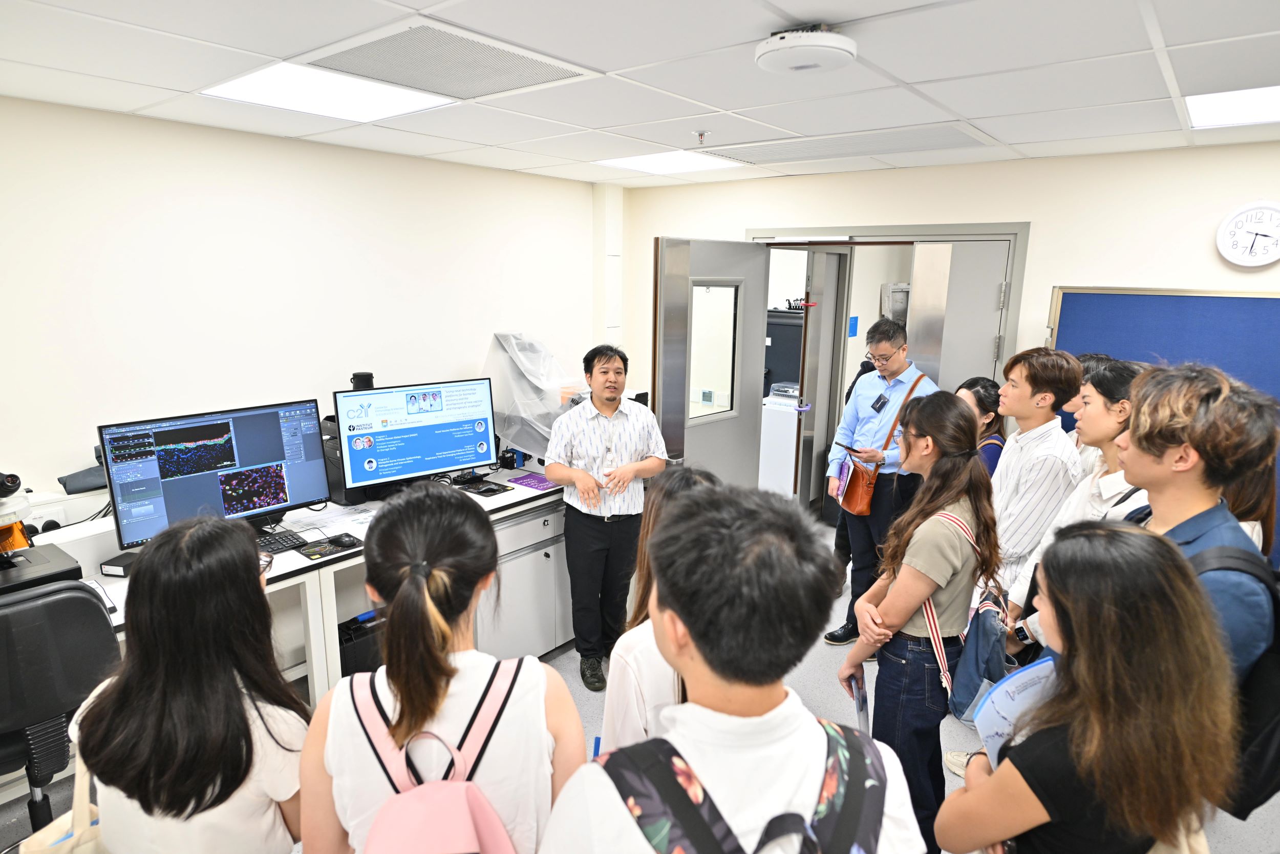 Summer Internship Program 2023: Visit to Research Centers under InnoHK at HKSTP